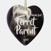 Ferret Parent Keramisch Ornament (Rechts)
