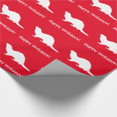 Ferret Prettige feestdagen Cadeaupapier (Hoek)