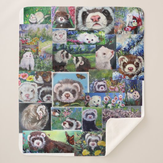 FERRET Sherpa Blanket Deken (Voorkant)