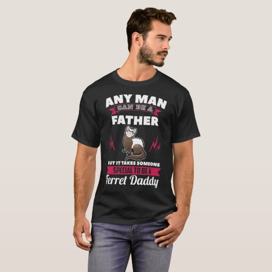 Ferret - speciale vader wordt pappa van fret t-shirt (Voorkant volledig)