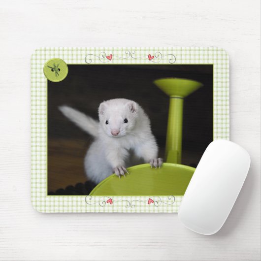 Ferret Spring - MousePad Muismat (Met muis)