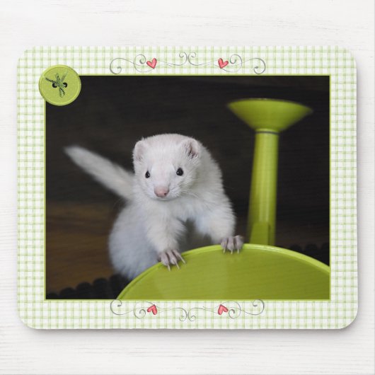 Ferret Spring - MousePad Muismat (Voorkant)