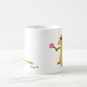 Ferret Tenant Une Mug Fleur (Centre)