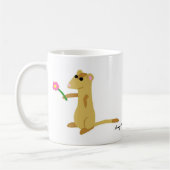 Ferret Tenant Une Mug Fleur (Gauche)