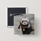Ferret Vierkante Button 5,1 Cm (Voorkant /achterkant)