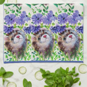 Ferrets & Fleurs Serviettes de cuisine (Plié)