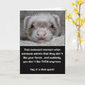 FERRETSDOOK wenskaart Kaart (Gele Bloem)