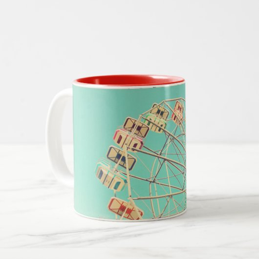 Ferris Wheel 11 oz Two-Tone Mok (Voorkant links)