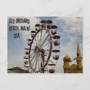 Ferris Wheel bij Palace Playland Old Orchard Beach Briefkaart