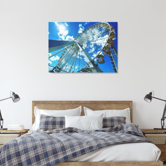 Ferris Wheel Canvas Afdruk (Insitu (Slaapkamer))