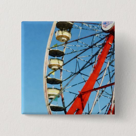 Ferris Wheel Closeup Vierkante Button 5,1 Cm (Voorkant)