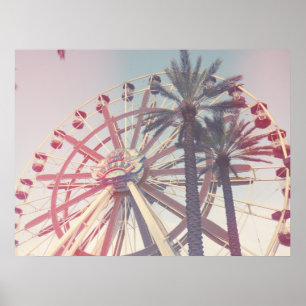Ferris Wheel en Palms Poster