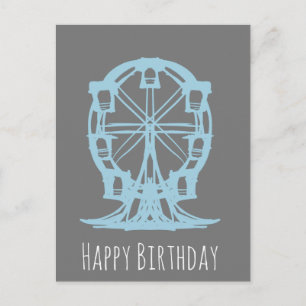 Ferris Wheel Hand Drawn Birthday Briefkaart
