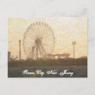 Ferris Wheel in Ocean City, NJ Briefkaart