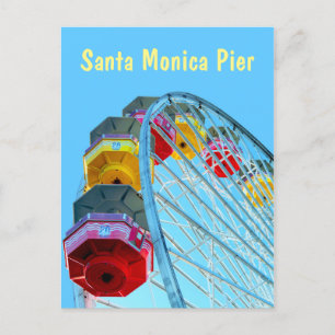Ferris Wheel in Santa Monica Pier, Californië Briefkaart