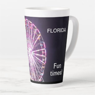 Ferris Wheel Lights Florida Fun Times Latte Mok