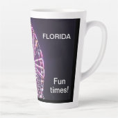 Ferris Wheel Lights Florida Fun Times Latte Mok (Rechts)