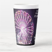 Ferris Wheel Lights Old Town Latte Mok (Voorkant)