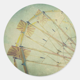 Ferris Wheel  Print Ronde Sticker