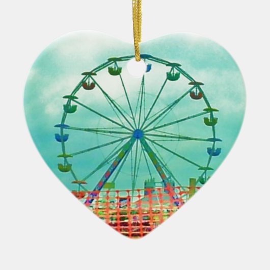 Ferris Wheel Spring Fest Misquamicut Beach Keramisch Ornament (Voorkant)
