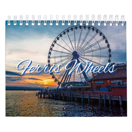 Ferris Wheels Collection Wall Calendrier (Protection)