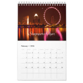 Ferris Wheels Collection Wall Calendrier (Feb 2026)