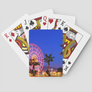 Ferris wiel en vuurtoren pokerkaarten