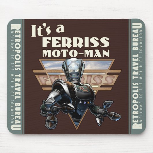 Ferriss Moto-Man Robot Muismat (Voorkant)