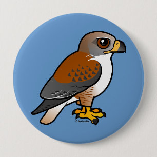 Ferruginous Hawk Ronde Button 4,0 Cm