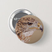 Ferruginous Hawk Ronde Button 5,7 Cm (Voorkant /achterkant)