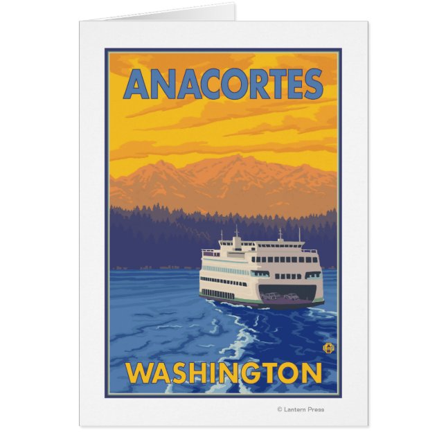 Ferry and Mountains - Anacortes, Washington (Devant)