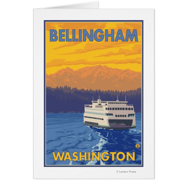 Ferry and Mountains - Bellingham, Washington (Devant)