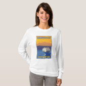 Ferry and Mountains - Bellingham, Washington T-shirt (Voorkant volledig)