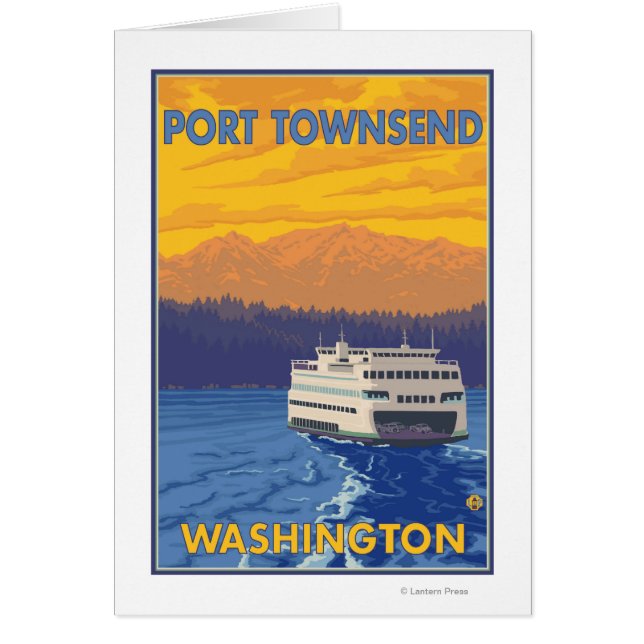 Ferry and Mountains - Port Townsend, Washington (Devant)