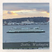 Ferry Boat Glazen Onderzetter (Voorkant)