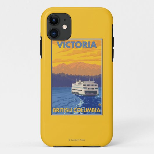 Ferry en Mountains - Victoria, BC Canada Case-Mate iPhone Case (Achterkant)