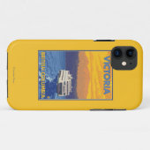 Ferry en Mountains - Victoria, BC Canada Case-Mate iPhone Case (Achterkant (horizontaal))