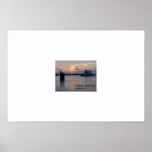 Ferry Landing, Galveston TX Poster (Voorkant)