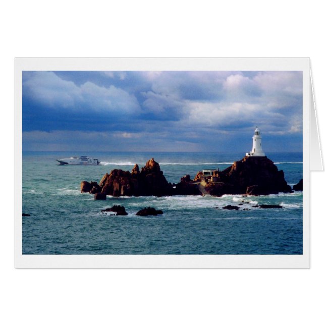 FERRY PASSES CORBIERE LIGHTHOUSE (Voorkant Horizontaal)