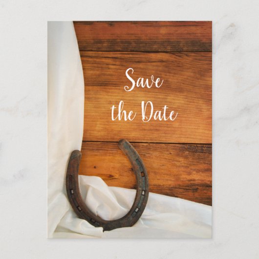 Fers à Cheval et Satin Faire-Part de Mariage Weste (Devant)