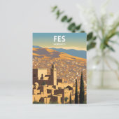 Fes Marokko Briefkaart (Staand voorkant)
