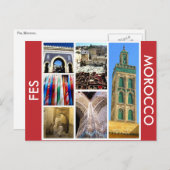 fes marokko scènes briefkaart (Voorkant / Achterkant)