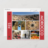 fes marokko scènes briefkaart (Voorkant / Achterkant)