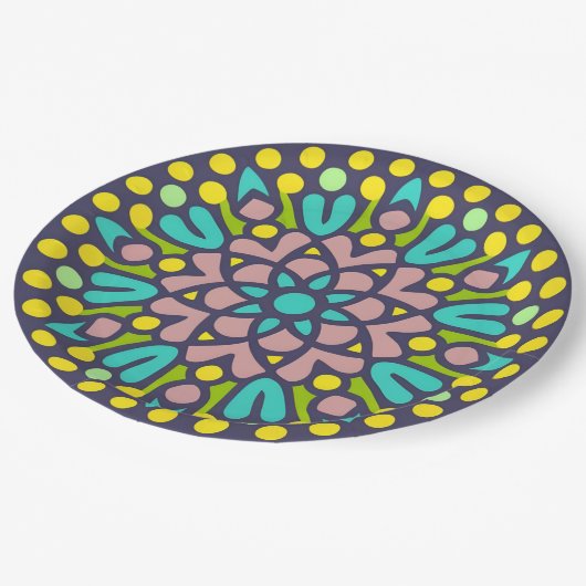 FES-mozaïek Papieren Bordje (Gekanteld)