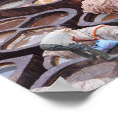 Fes tanneries, Marokko Poster (Hoek)