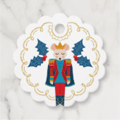 Feseste kerstkeukenkraker Mouse King to & From Bedankjes Labels (Voorkant)