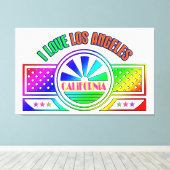 "Fest Los Angeles" Canvas Print (Insitu (Houten vloer))