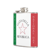 Festa della Repubblica Nationale Dag van Italië Vl Heupfles (Links)