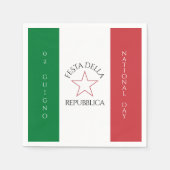 Festa della Repubblica Nationale Dag van Italië Vl Servet (Voorkant)
