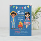 Festa Junina Corporate/Club Party photo Invitation (Debout devant)